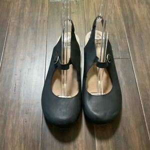 Dansko Sam Black Leather Sandal Clog Comfort Shoe EU 41 US 10.5-11